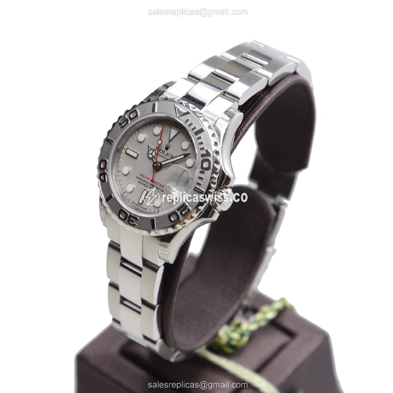 Rolex Yacht Master II Replica - Automatic, Silver Dial, Stainless Steel Case & Bracelet - View 2