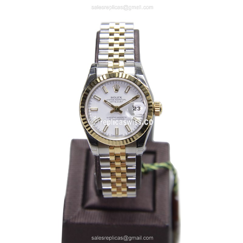 Rolex Datejust Lady Replica | Automatic | White Dial | Silver Clasp - View 2