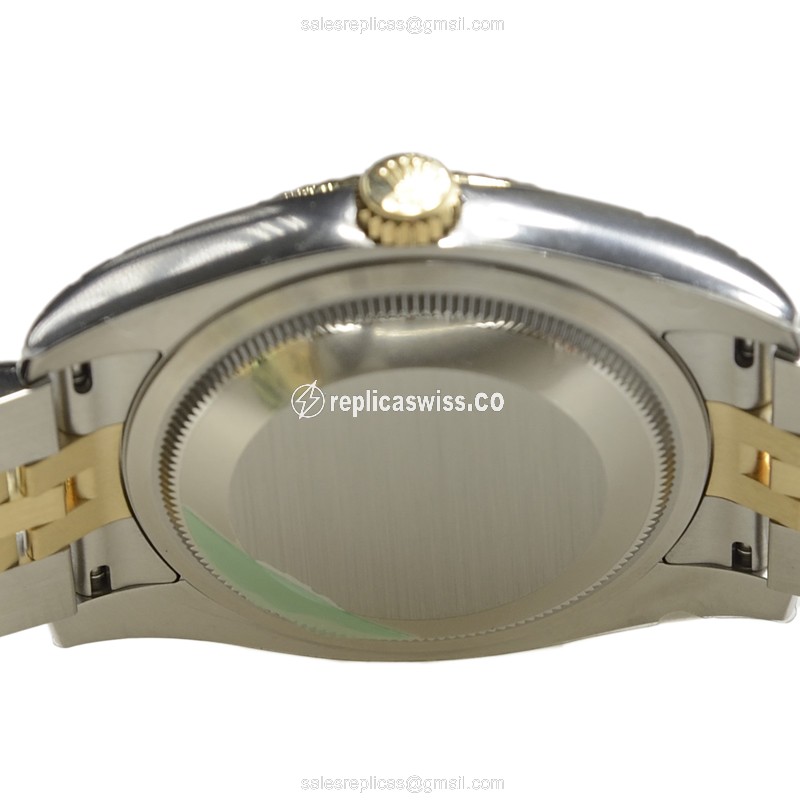 Rolex DATEJUST Replica - Automatic | Black Dial | Silver Clasp - View 4
