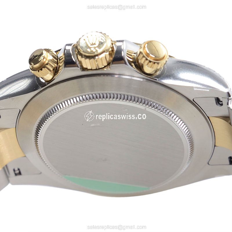 Rolex Daytona Replica - Automatic - 18kt Gold & Steel - White Dial - View 4