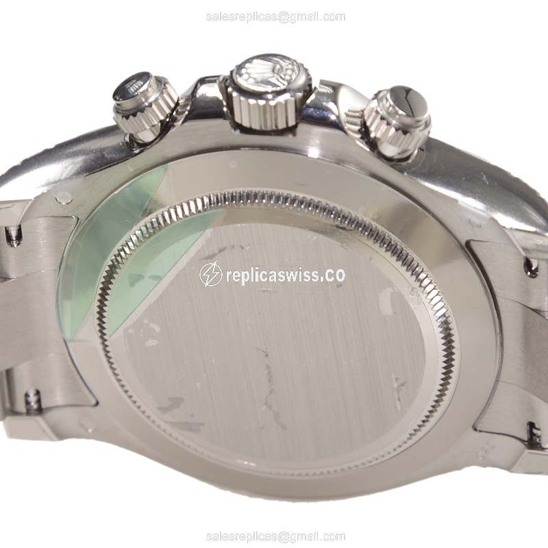 Rolex Daytona Replica - Automatic - 18kt Gold - Silver Dial - Clasp - View 4