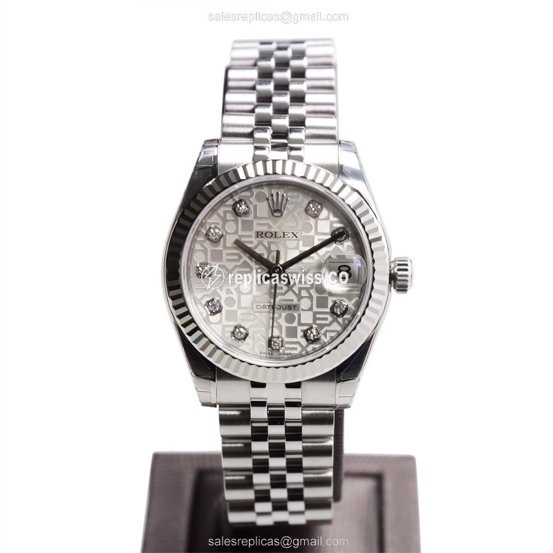 Rolex Datejust Replica - Automatic - Stainless Steel - Silver Dial, Steel Clasp - View 2