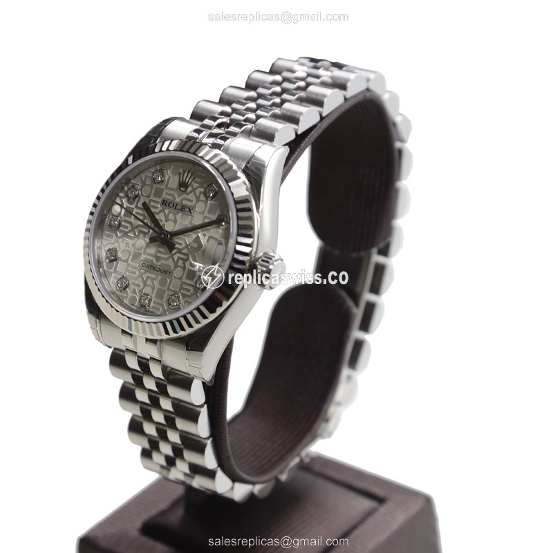 Rolex Datejust Replica - Automatic - Stainless Steel - Silver Dial, Steel Clasp - View 3