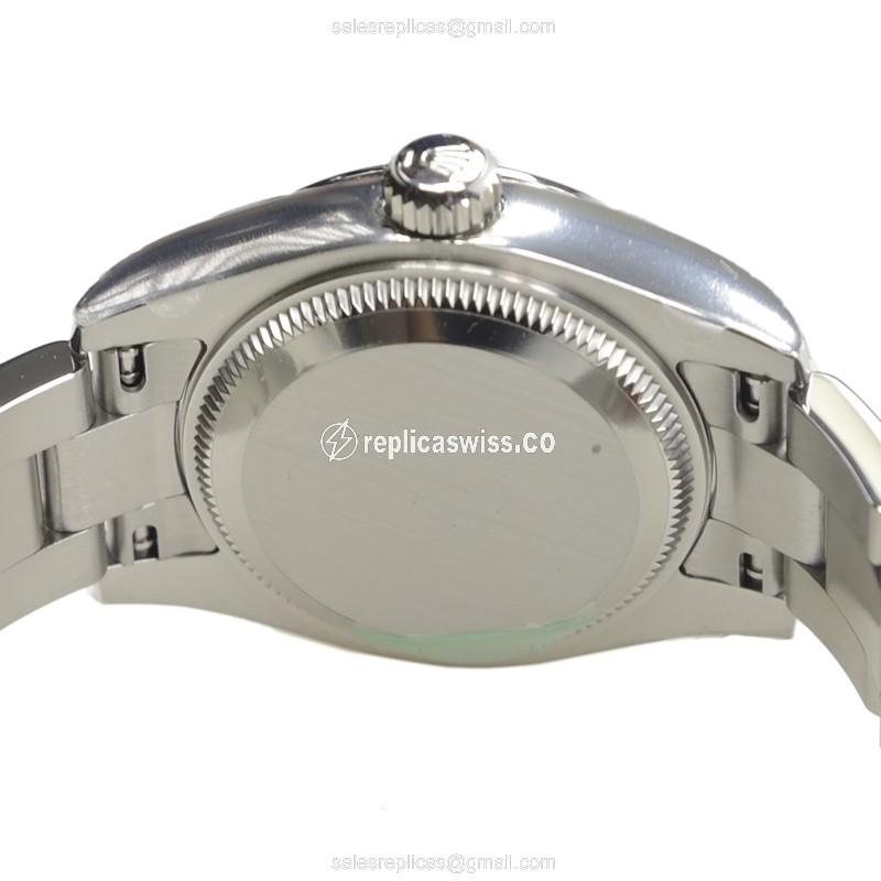 Rolex Datejust Lady Replica - Automatic - Pink Dial on Steel Strap - View 4
