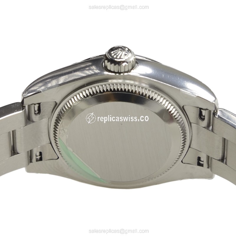 Rolex Lady Datejust Replica - Automatic - Blue Dial, Steel Case, Silver Strap - View 4
