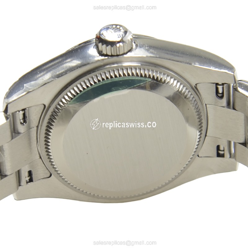 Rolex Datejust Lady Replica - Automatic - Stainless Steel - Blue Dial | Silver Clasp | Steel Strap - View 4