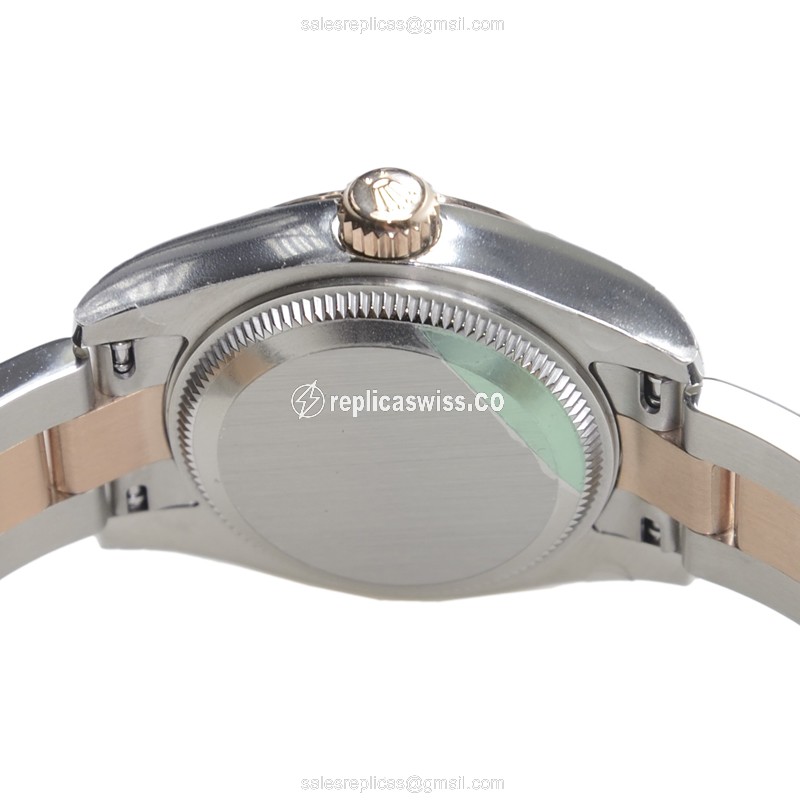 Rolex Datejust Replica - 18kt Rose & Steel - Automatic, Pink Dial - View 4