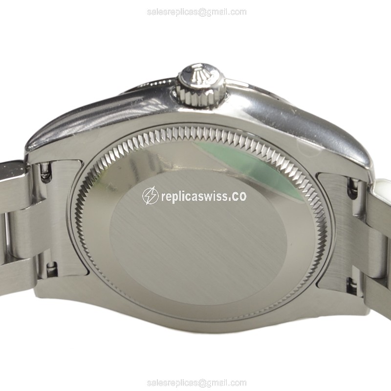 Rolex 177234BK369PK OYSTER Automatic - Black Dial - Steel Strap - Silver Clasp - View 4