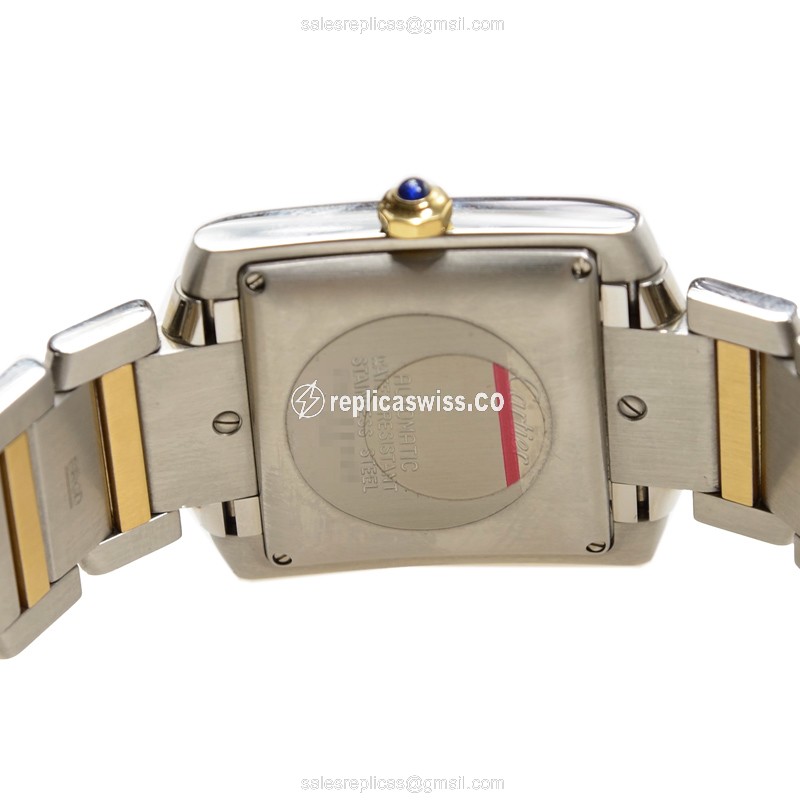 Cartier TANK W51005Q4 - Automatic - White Dial - Steel Case - Silver Strap - View 4