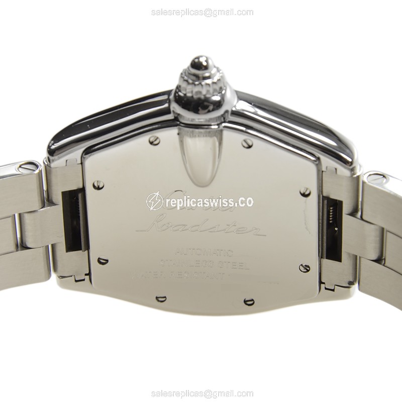 Cartier Roadster Replica - Automatic - Steel - Black Dial - View 4