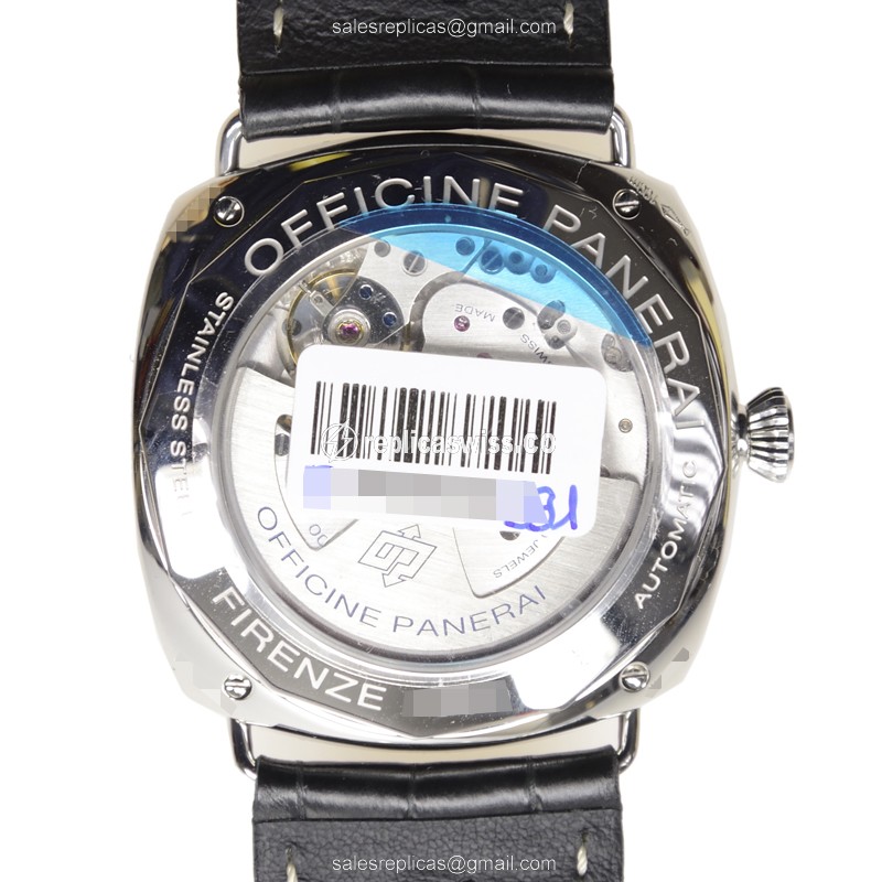 Panerai PAM00388 RADIOMIR - Auto - Black Dial - Steel Case - Black Alligator Strap - Sapphire - View 3