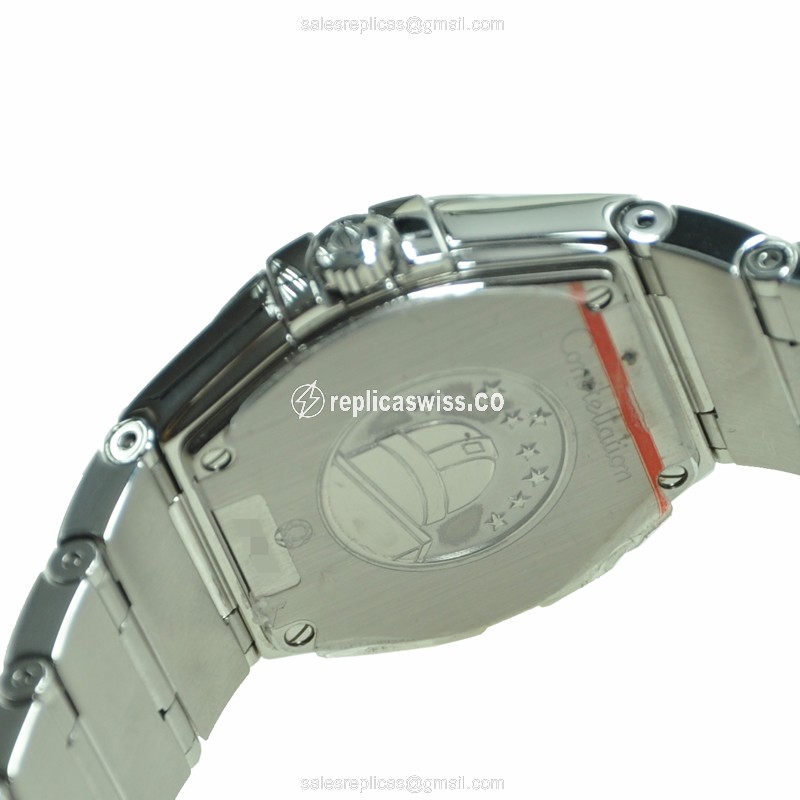 Omega Constellation Replica - Quartz - Stainless Steel Case - White Dial - Silver Strap - View 4