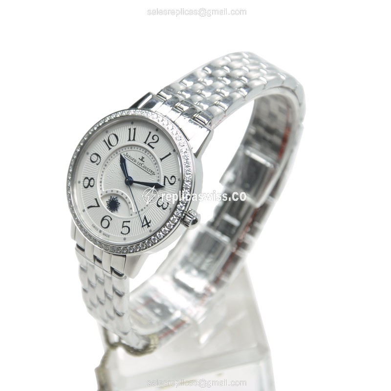 Jaeger-Lecoultre Rendez-Vous Automatic - White Dial - Steel Case - Silver Strap - View 3