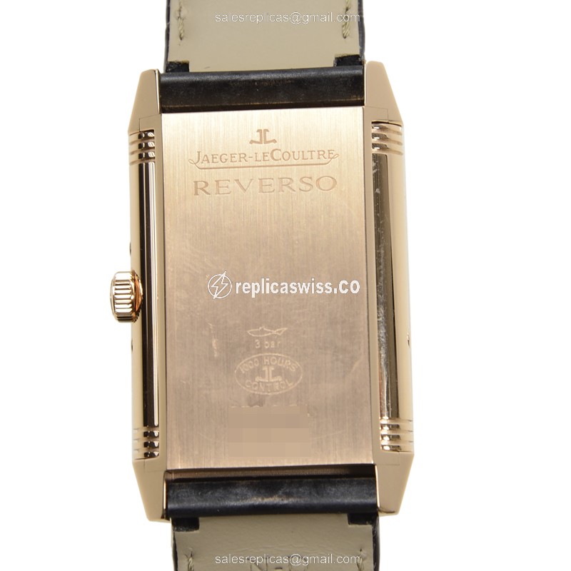 Jaeger-Lecoultre Q3752520 Replica - Manual - 18kt Rose Gold - Silver Dial - Brown Alligator - View 3