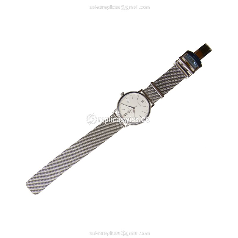 IWC Portofino Replica - Automatic - Stainless Steel - White Dial - Silver Clasp - View 2