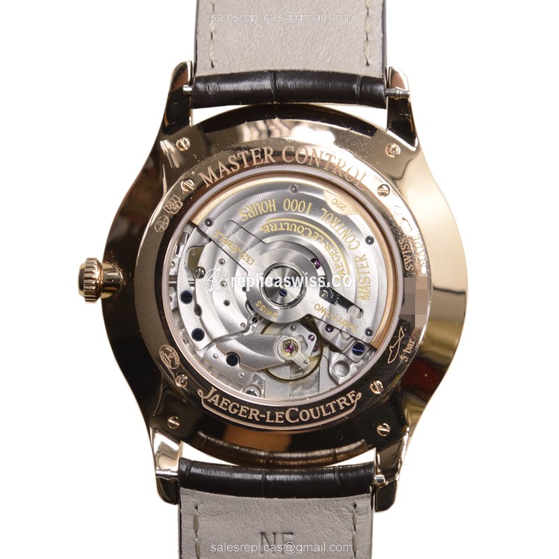 Jaeger-Lecoultre Q1352502 Replica - Ultra Thin - Automatic - 18kt Rose Gold - Diamond Beige Dial - View 3