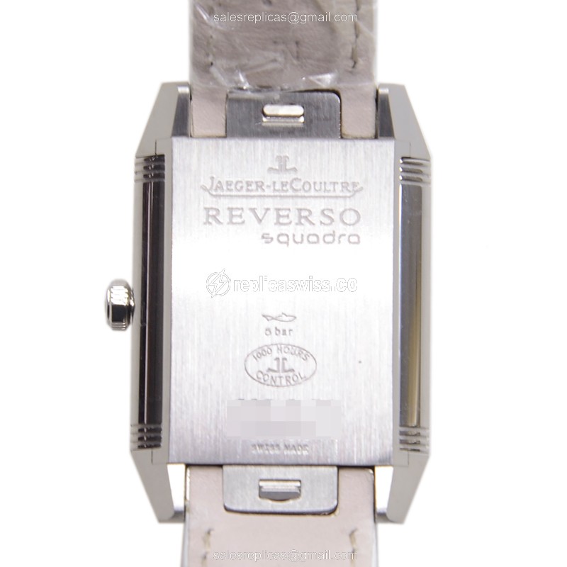 Jaeger-Lecoultre Q7058420 REVERSO - Automatic - Stainless Steel - White Dial - Alligator White Strap - View 3