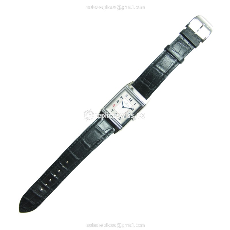 Jaeger-Lecoultre Q2788522 REVERSO - Automatic - Stainless Steel - Silver Dial - Alligator Black Buckle - View 2