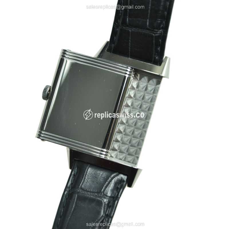 Jaeger-Lecoultre Q2788522 REVERSO - Automatic - Stainless Steel - Silver Dial - Alligator Black Buckle - View 4