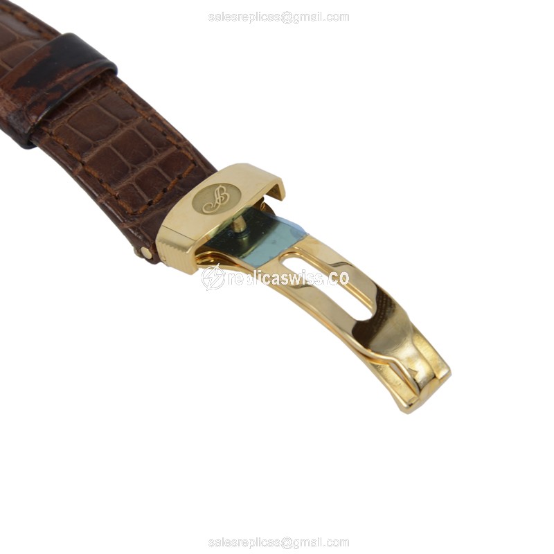 Breguet 3137BA/11/986 Classic - Auto - 18kt Gold - White Dial - Brown Alligator - View 4