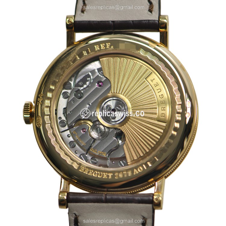 Breguet 5178BA/29/9V6/D000 Replica - Auto - 18kt Gold - Diamond Set - White Dial - View 3