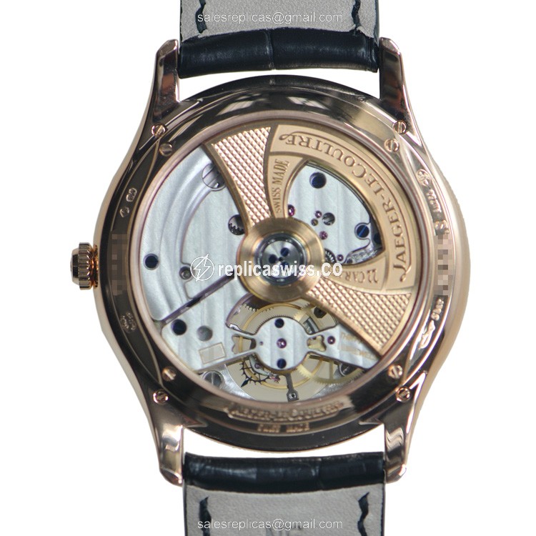 Jaeger-Lecoultre Q1322410 Replica - Ultra Thin - Automatic - 18kt Rose Gold - Beige Dial - View 2