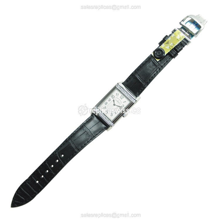 Jaeger-Lecoultre Q3208423 REVERSO - Manual - Stainless Steel - White Dial - Black Alligator Strap - View 2