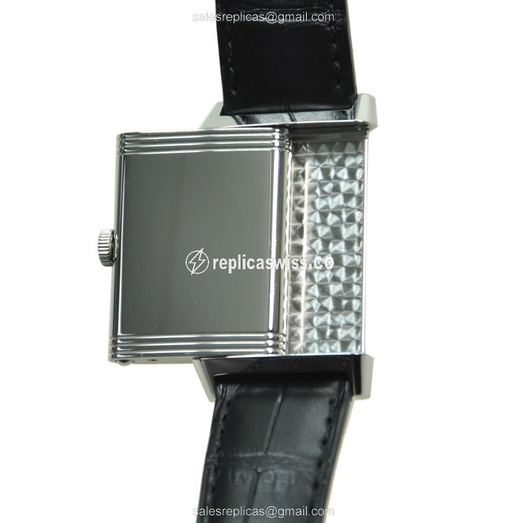 Jaeger-Lecoultre Q3208423 REVERSO - Manual - Stainless Steel - White Dial - Black Alligator Strap - View 3