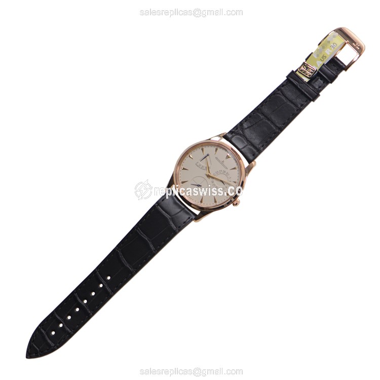 Jaeger-Lecoultre Q1372520 Replica - Ultra Thin - Automatic - 18kt Rose Gold - Beige Dial - View 2