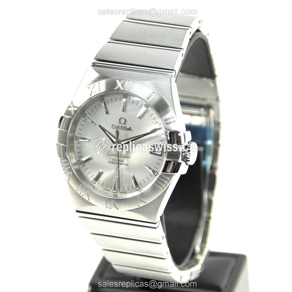Omega Constellation Replica - Automatic - Silver Dial - Steel Case, Silver Clasp - View 3