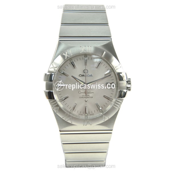 Omega Constellation Replica - Automatic - Silver Dial - Steel Case, Silver Clasp - View 2