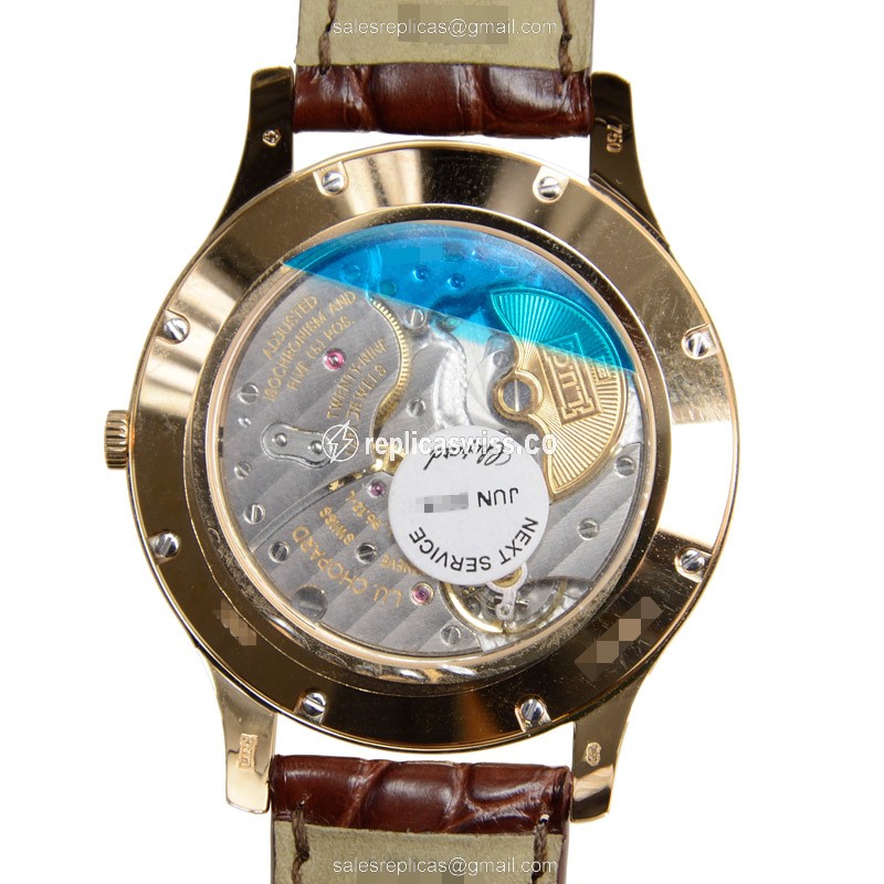 Chopard L.U.C 161920-5001 - Automatic 18kt Rose Gold - White Dial - Brown Alligator Buckle - View 3