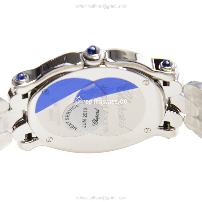 Chopard Happy Sport Quartz - White Dial - Steel Case - Silver Band - View 4