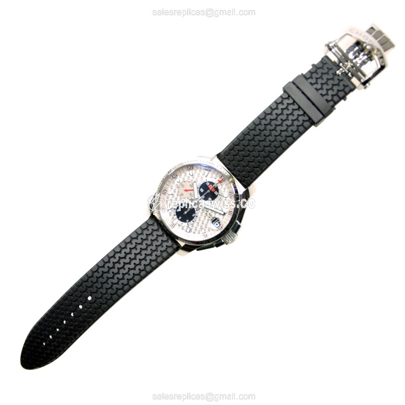 Chopard Mille Miglia GT XL - Automatic - Silver Dial - Stainless Steel Case - Black Rubber Strap - View 2
