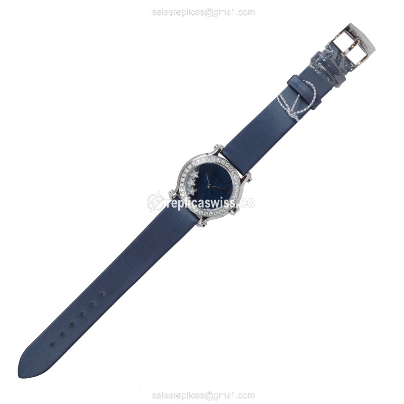 Chopard Happy Sport Quartz Blue Dial Steel Buckle Sapphire Crystal - View 2