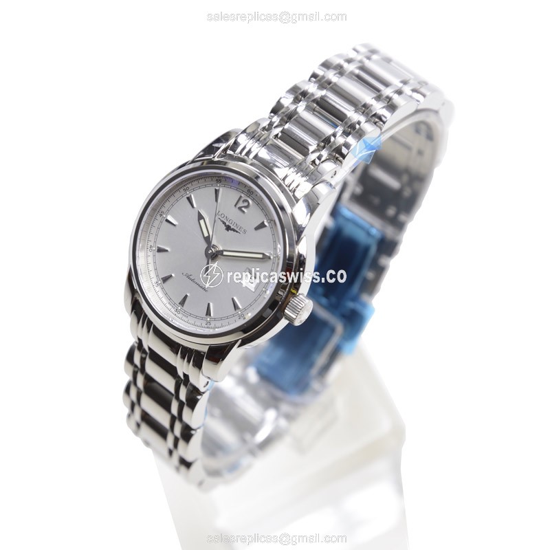 Longines Saint Imier Replica - Automatic, Steel, Silver Dial - View 3
