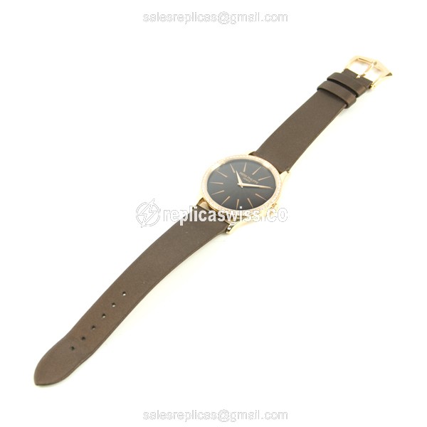Patek Philippe 4897R-001 CALATRAVA - Manual - Rose Gold Case - Brown Dial - Diamond Accents - View 2