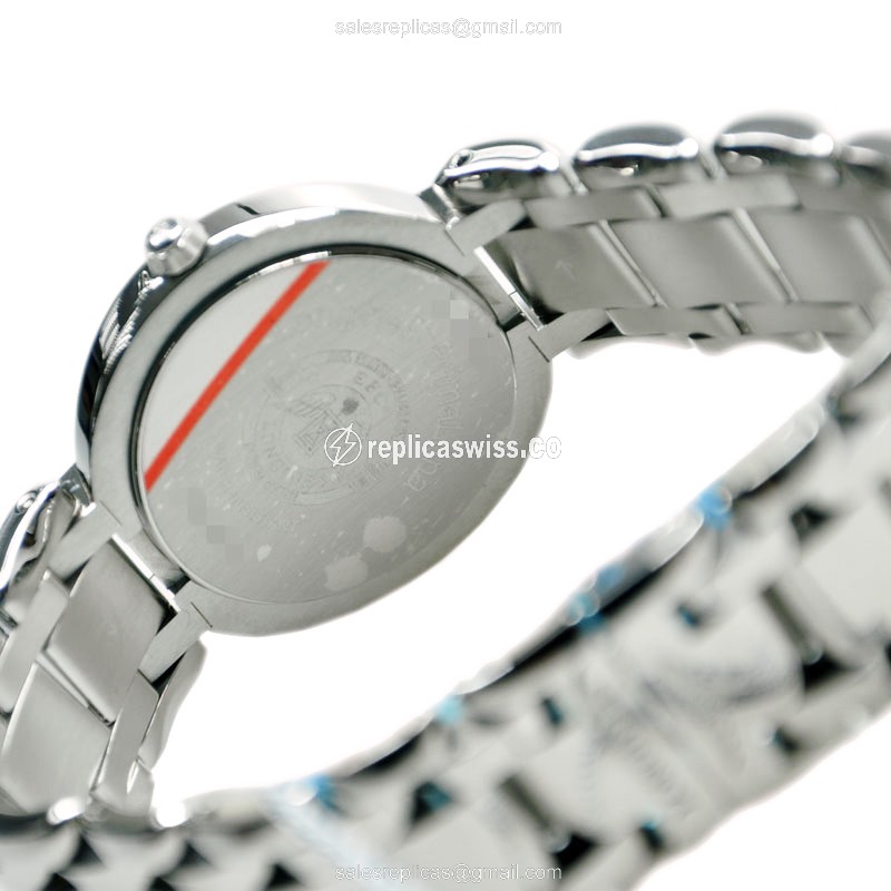 Longines Prima Luna Replica - Quartz - Stainless Steel - White Dial, Silver Clasp - View 4