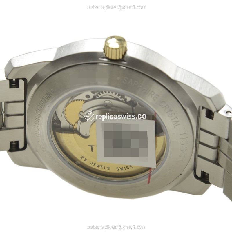 Tissot T-CLASSIC Automatic - Steel Case - Silver Dial - Silver Strap - View 4