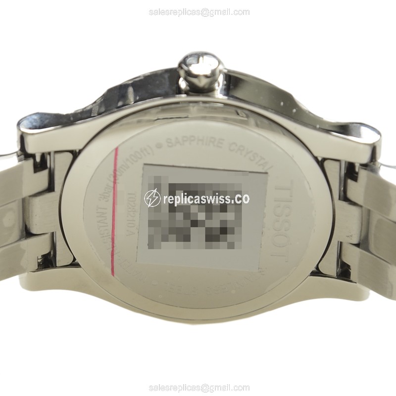 Tissot T-CLASSIC Quartz - White Dial - Diamond - Steel Case - Silver Clasp - View 4
