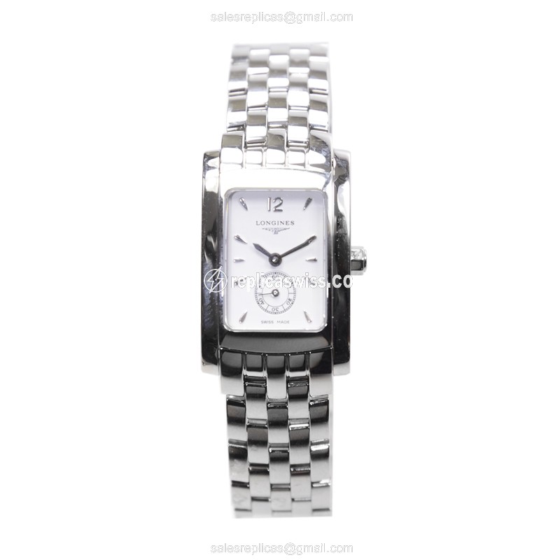 Longines L5.155.4.16.6 Replica - Quartz - Stainless Steel - White Dial - View 2