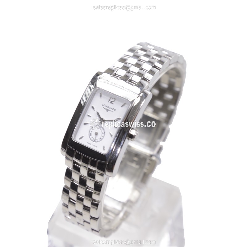 Longines L5.155.4.16.6 Replica - Quartz - Stainless Steel - White Dial - View 3