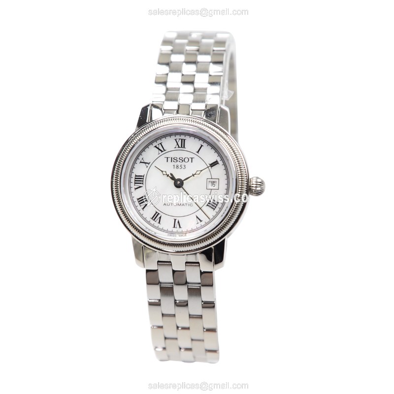 Rolex T-CLASSIC Replica - Automatic - Stainless Steel - White Dial - Silver Strap - View 2