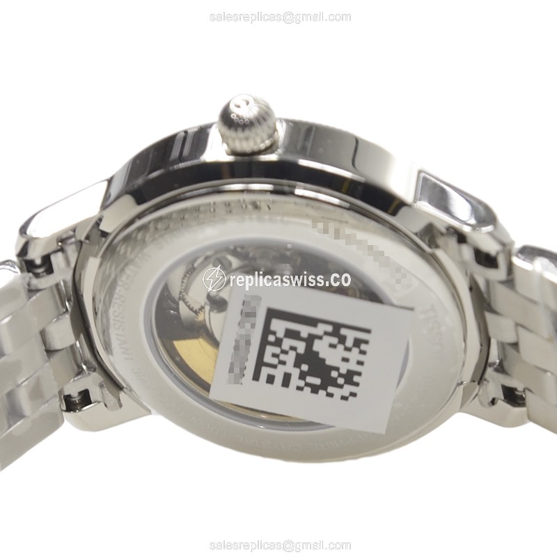 Rolex T-CLASSIC Replica - Automatic - Stainless Steel - White Dial - Silver Strap - View 4