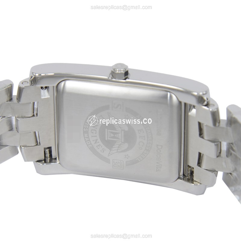 Longines Dolce Vita Replica - Automatic - Steel - White Dial - Silver Steel Clasp - View 4