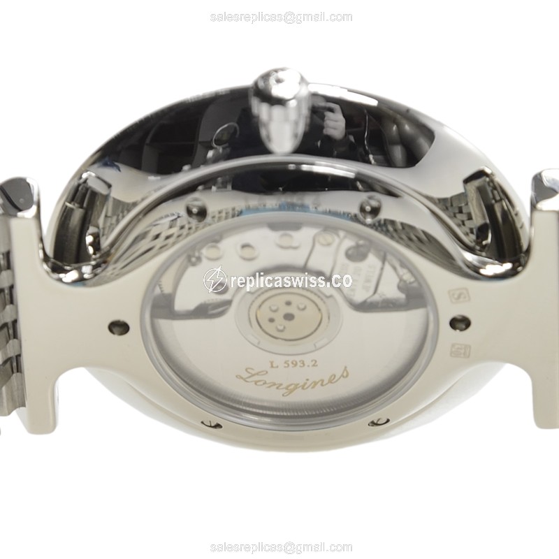 Longines LA GRANDE Replica - Automatic - Stainless Steel - Silver Dial - View 4