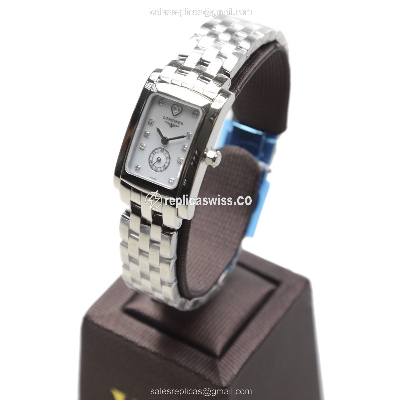 Longines Dolce Vita Replica - Quartz - Stainless Steel Case, White Dial - View 3