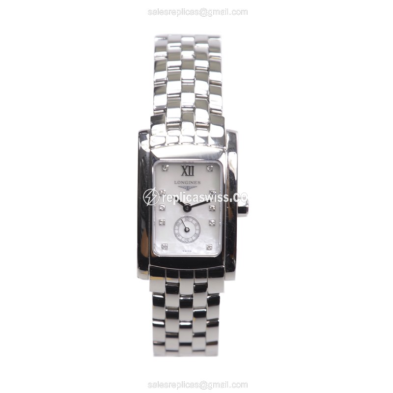 Longines Dolce Vita Replica - Quartz - White Dial - Steel Case & Strap - Silver Clasp - View 2