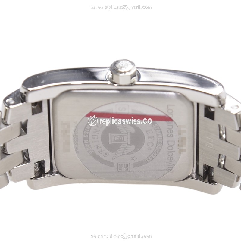 Longines Dolce Vita Replica - Quartz - White Dial - Steel Case & Strap - Silver Clasp - View 4