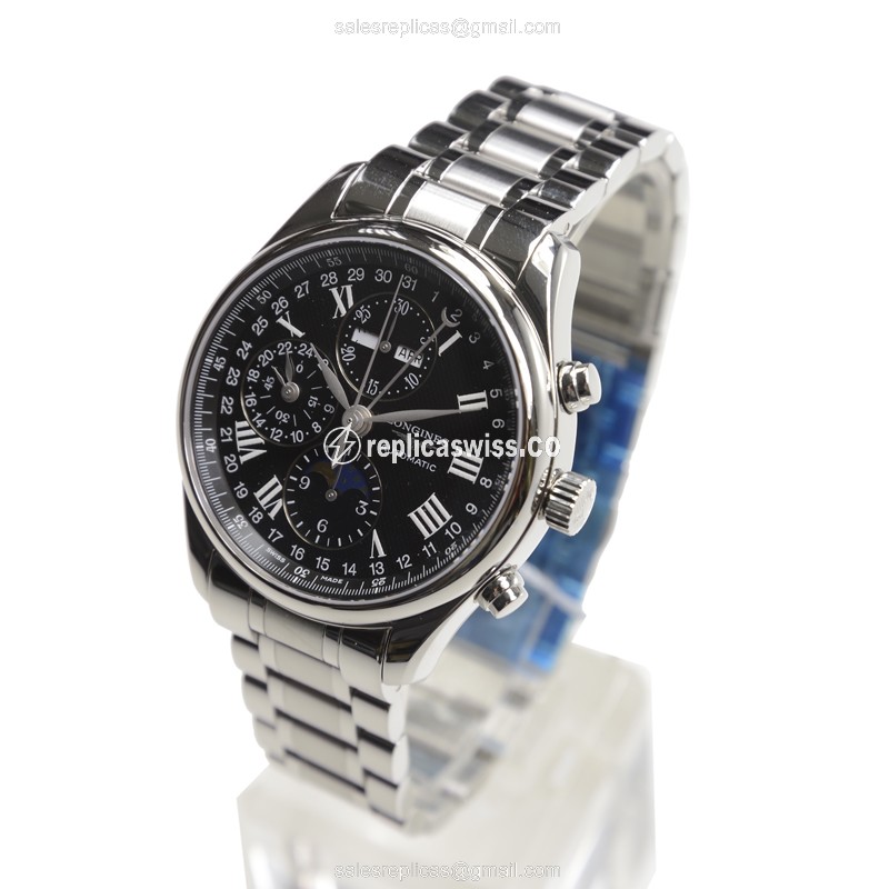 Longines L2.773.4.51.6 Replica - Automatic - Steel Case, Silver Dial, Steel Strap - View 3